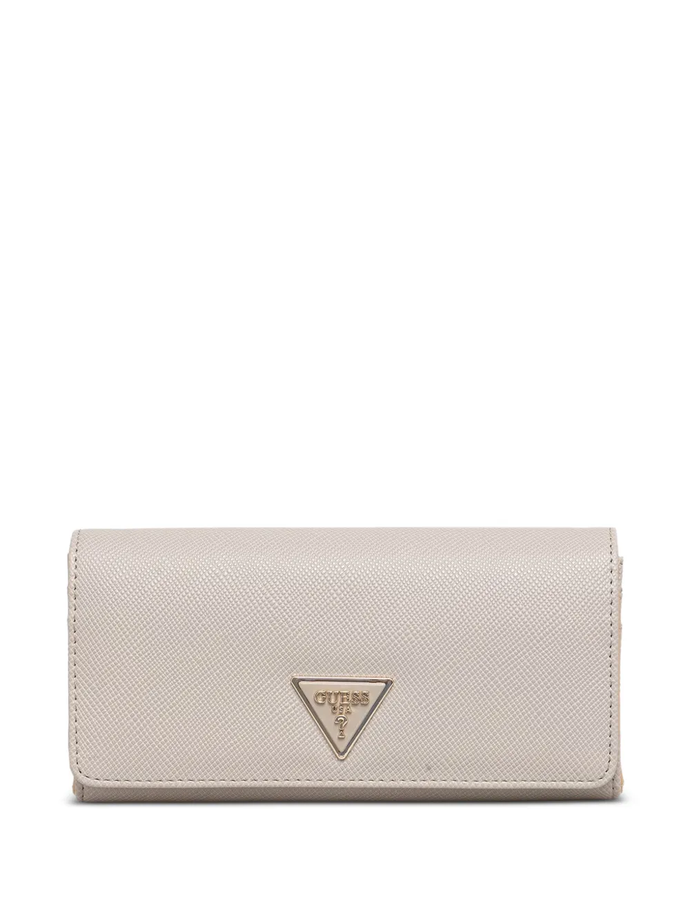 GUESS USA Laurel logo-plaque saffiano-effect wallet - Toni neutri
