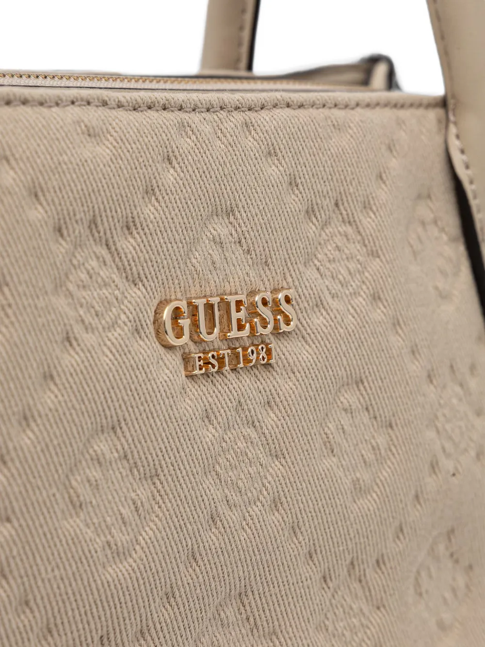 GUESS USA Shopper met logo-reliëf Beige