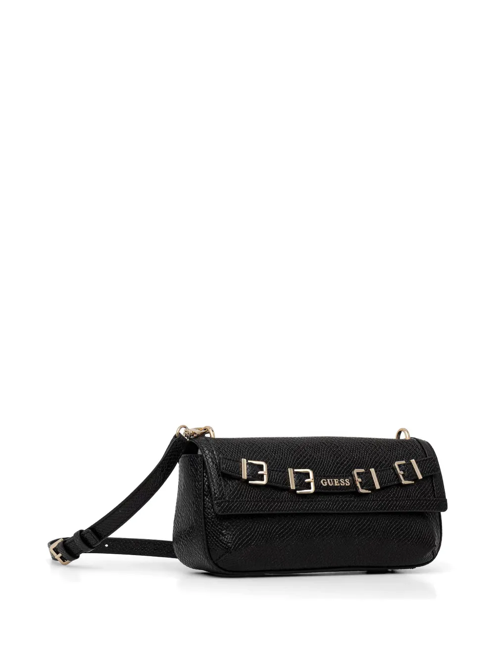 GUESS USA Schoudertas met gespdetail Zwart
