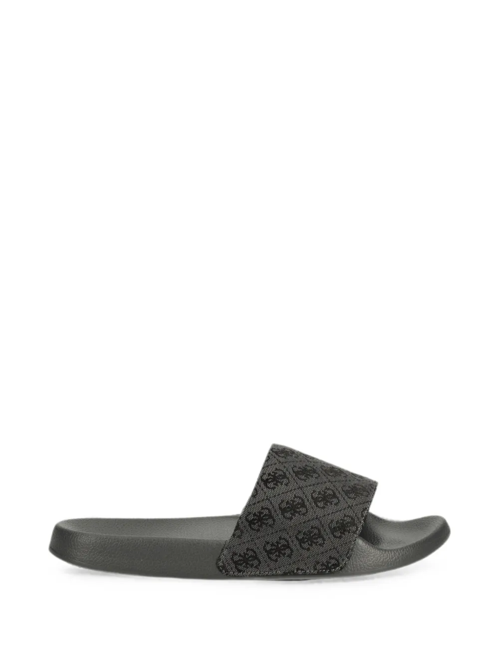 GUESS USA Tokyo 4G monogram-print slides - Grau