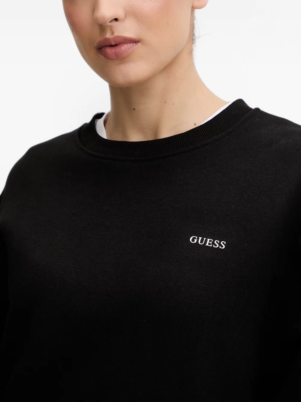 GUESS USA Sweater met geborduurd logo Zwart