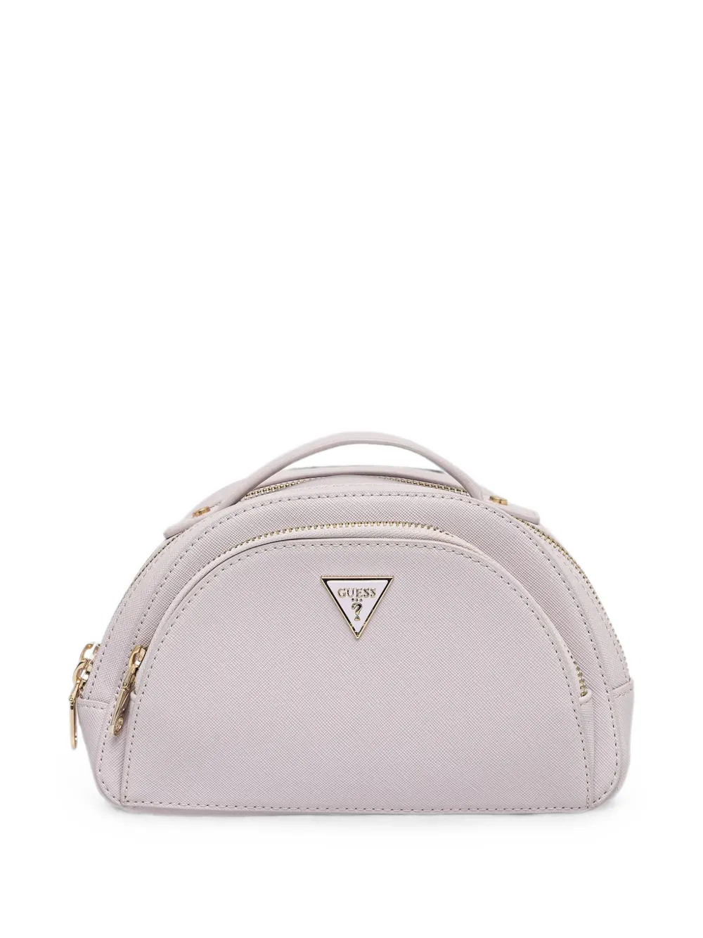 GUESS USA logo-plaque dome make-up bag - Viola