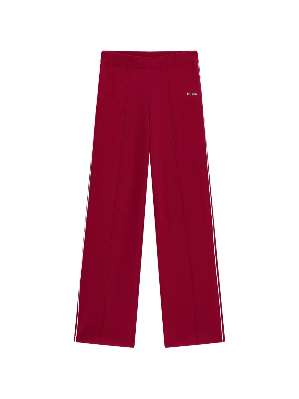 GUESS USA Laurene side-stripe logo-embroidered track pants - Rot