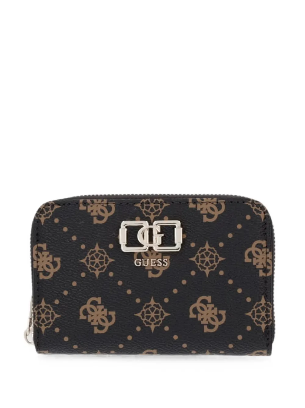 GUESS USA Emelie logo-print zip-around wallet - Nero