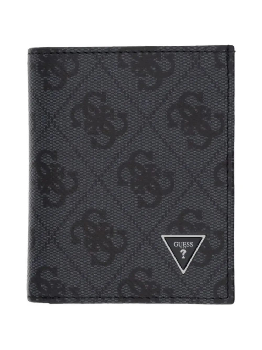 GUESS USA Milano monogram-print logo-plaque wallet - Nero