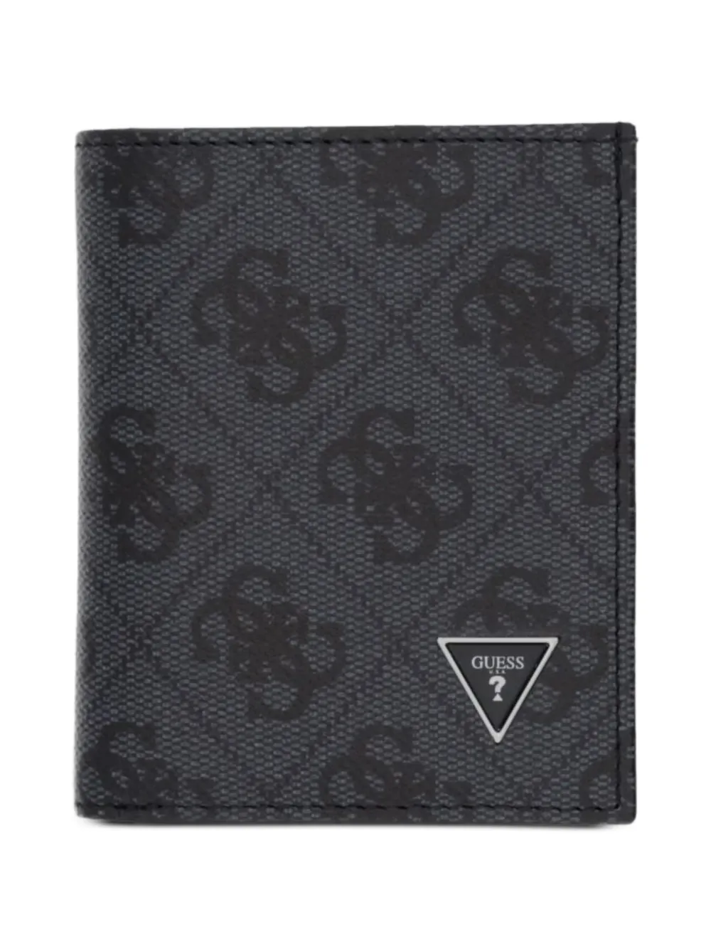 GUESS USA Milano monogram-print logo-plaque wallet - Nero