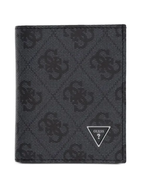 GUESS USA Milano monogram-print logo-plaque wallet