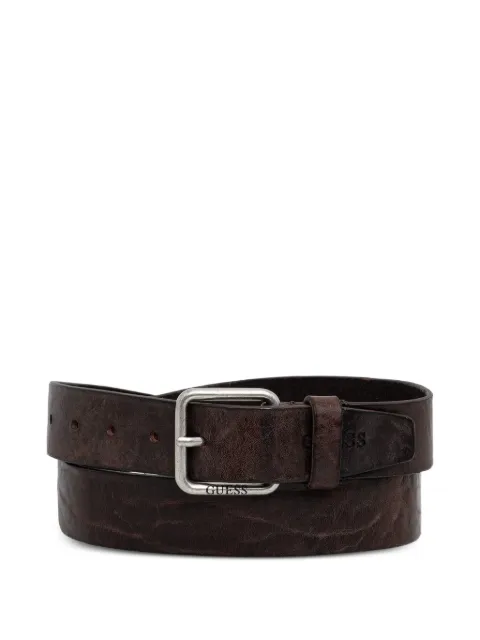 GUESS USA distressed-effect leather belt