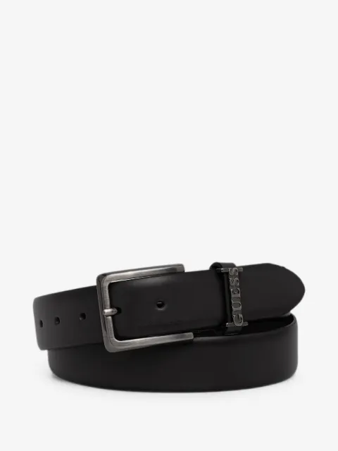 GUESS USA logo-plaque buckle belt