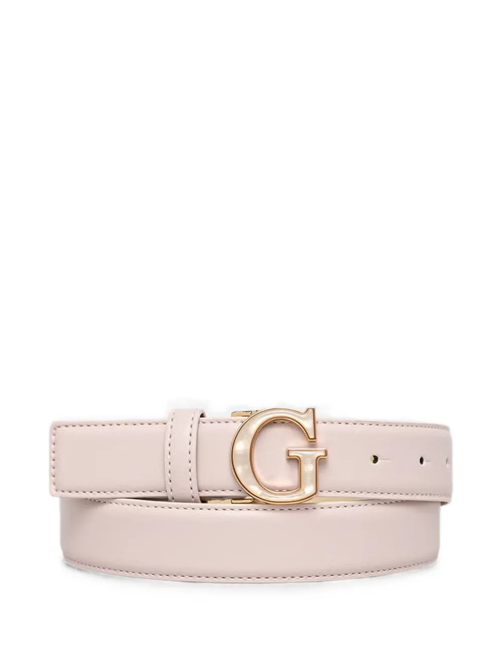 GUESS USA Sally G logo-plaque buckle belt - Rosa