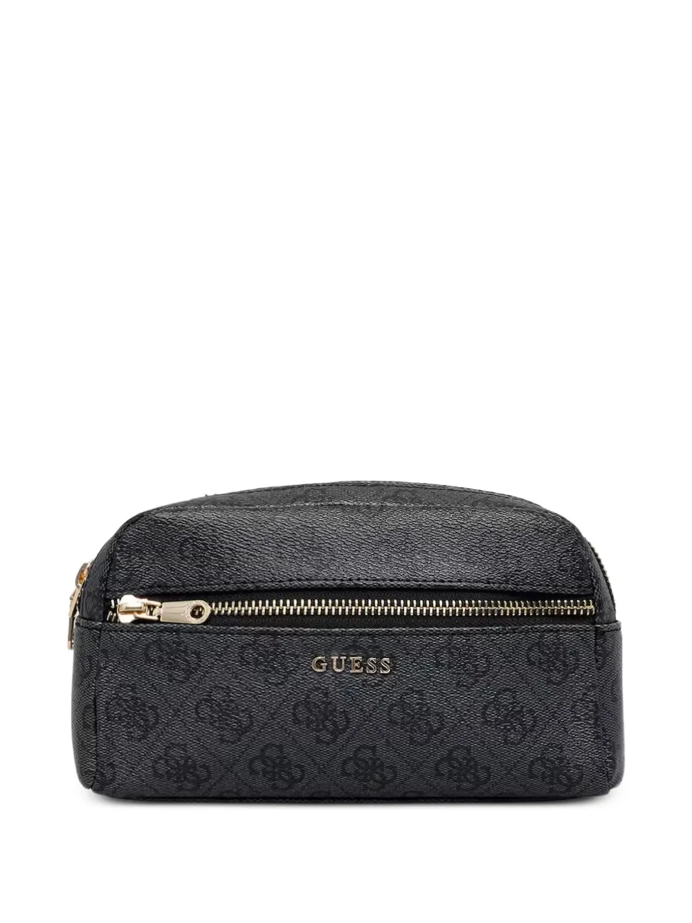 GUESS USA logo-print zip-around make-up bag - Nero