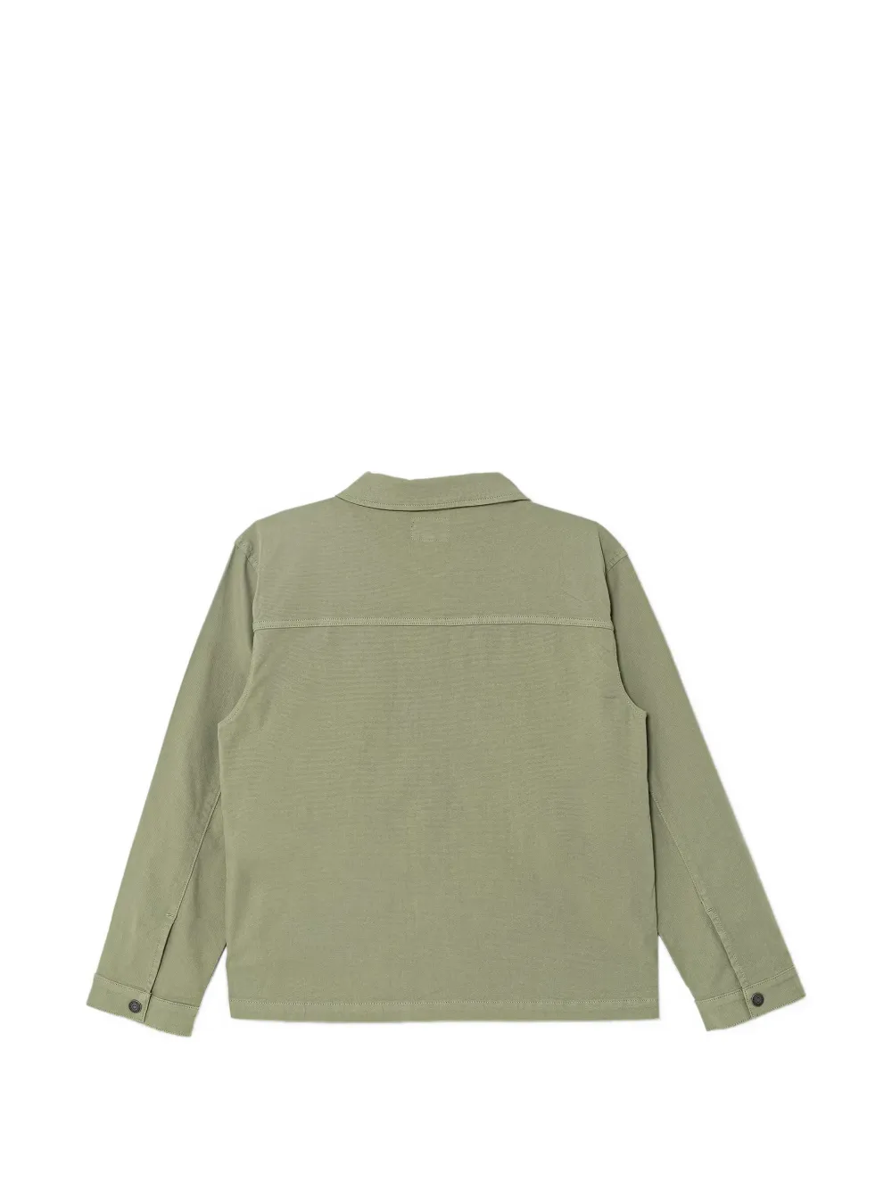guess kids logo-embroidered pocket jacket Groen