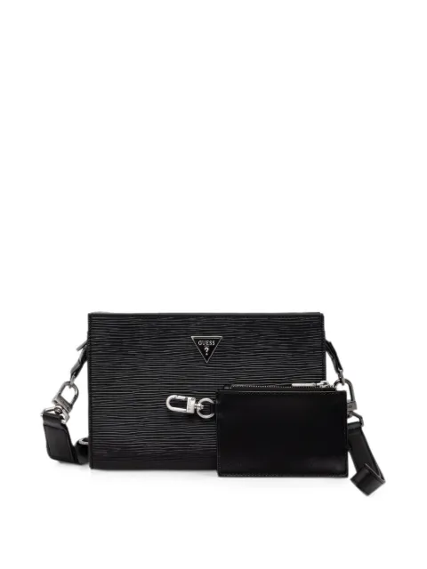 GUESS USA Milano logo-plaque textured bag