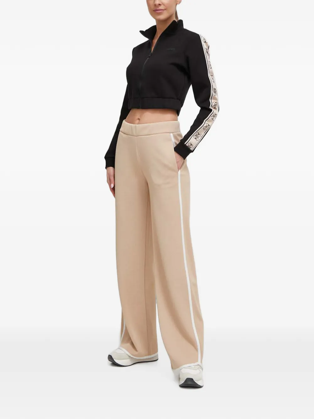 GUESS USA Cropped jack met logoband Zwart