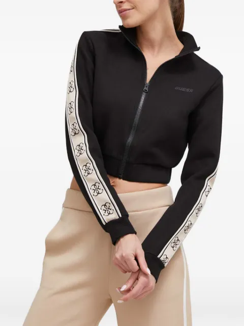 GUESS USA chamarra corta con franja del logo