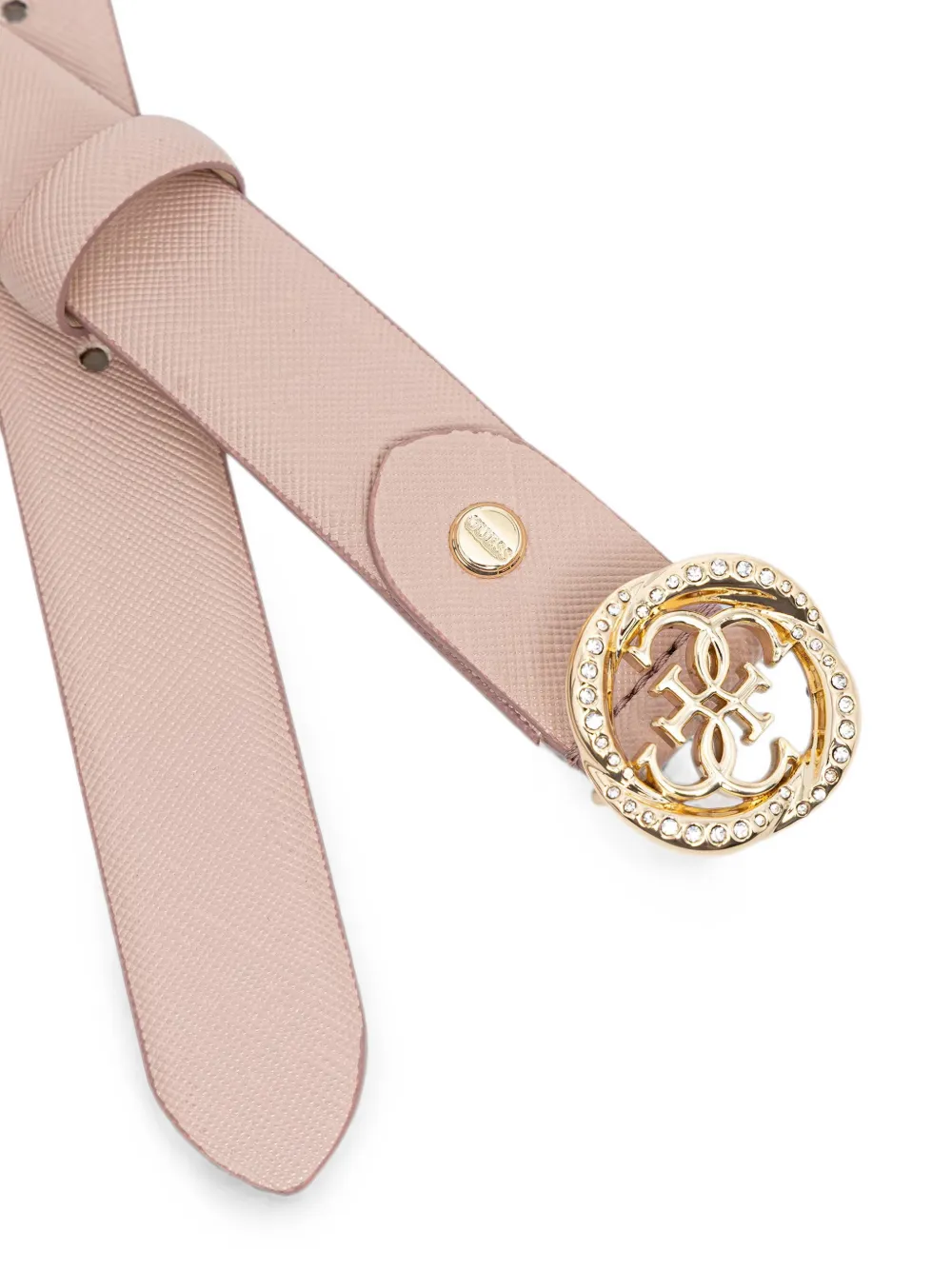 GUESS USA Armband verfraaid met kristallen en 4G-logoplakkaat Roze