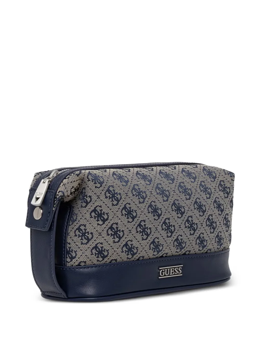 GUESS USA Boston logo-print wash bag - Blau