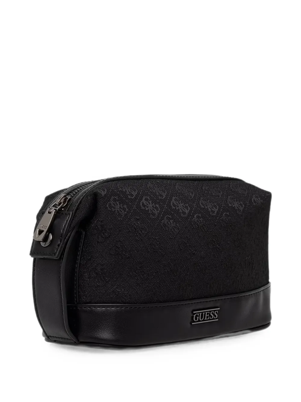 GUESS USA Boston toilettas met monogramprint Zwart