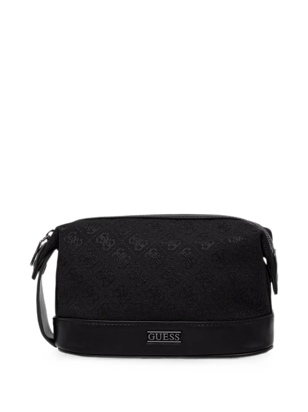 GUESS USA Boston monogram-print wash bag - Schwarz