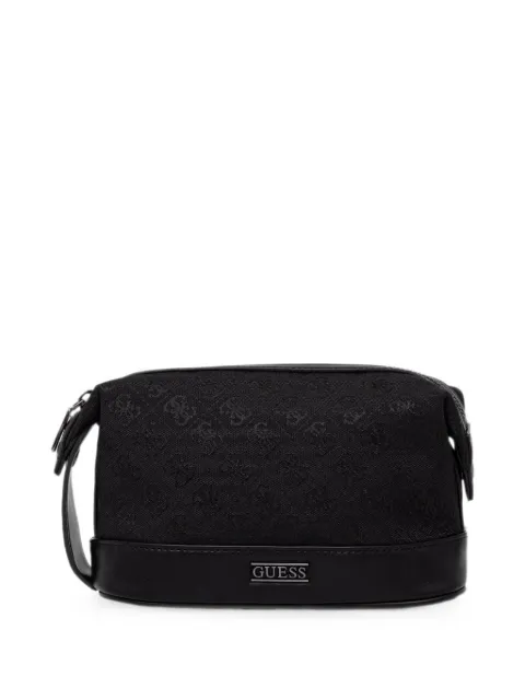 GUESS USA Boston monogram-print wash bag