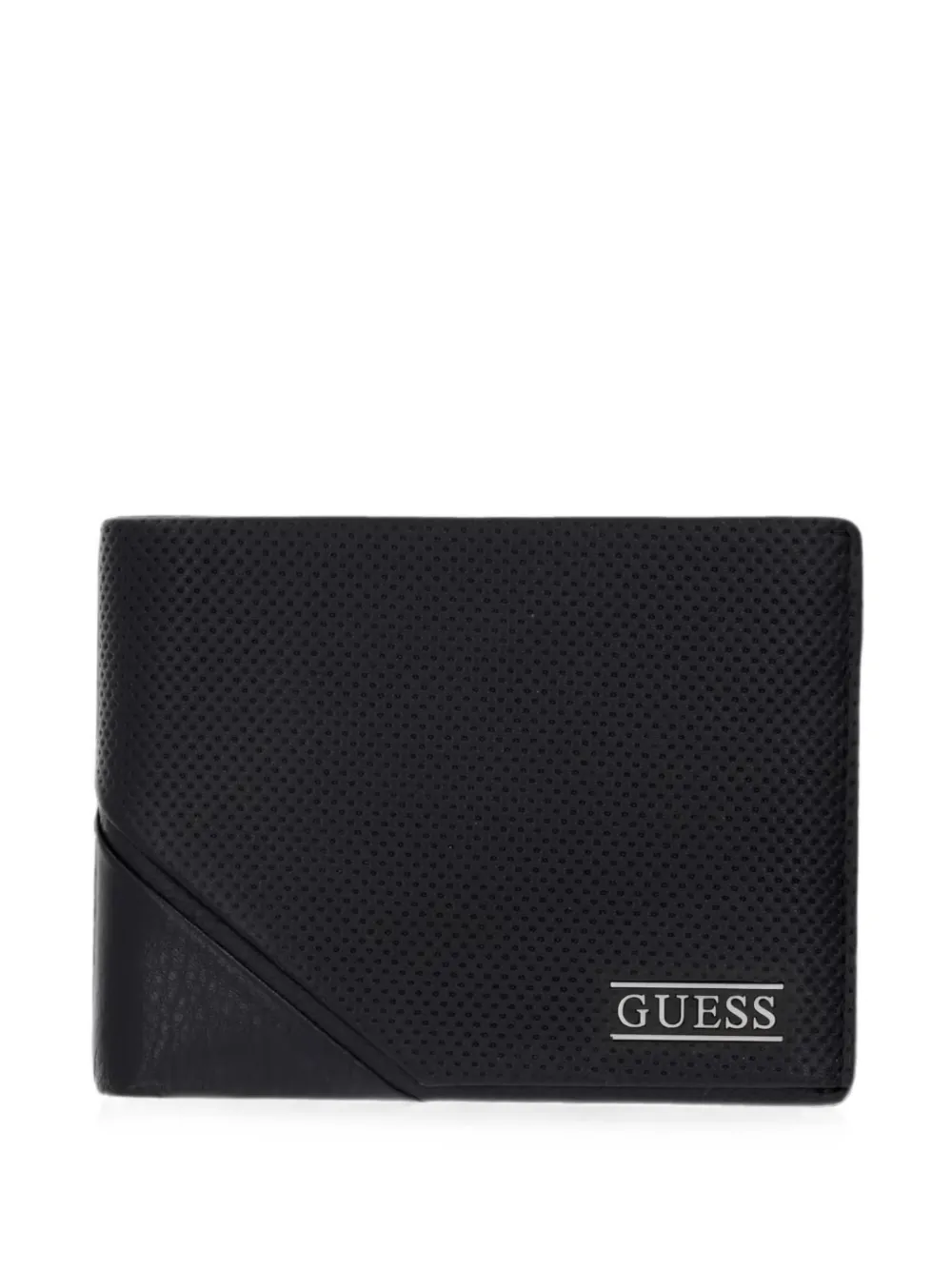 GUESS USA Boston perforated leather wallet - Nero