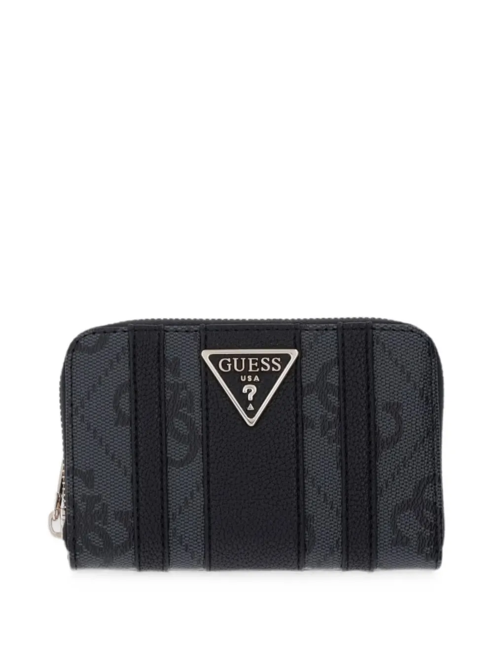 GUESS USA Laurel portemonnee met logoprint en vlakken Grijs