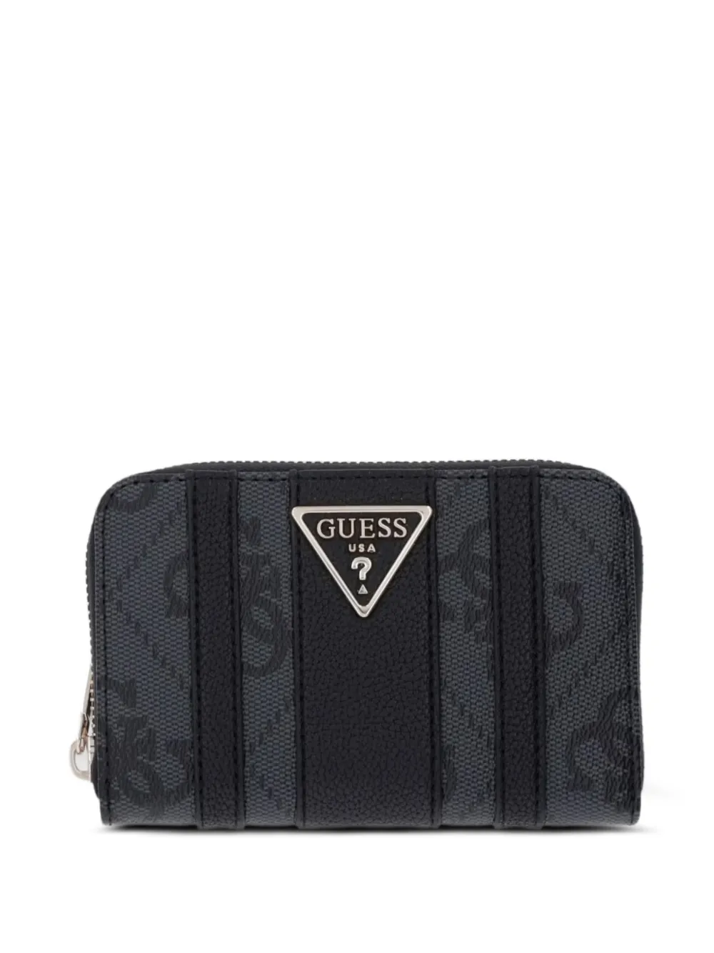 GUESS USA Laurel logo-print panelled wallet - Grigio