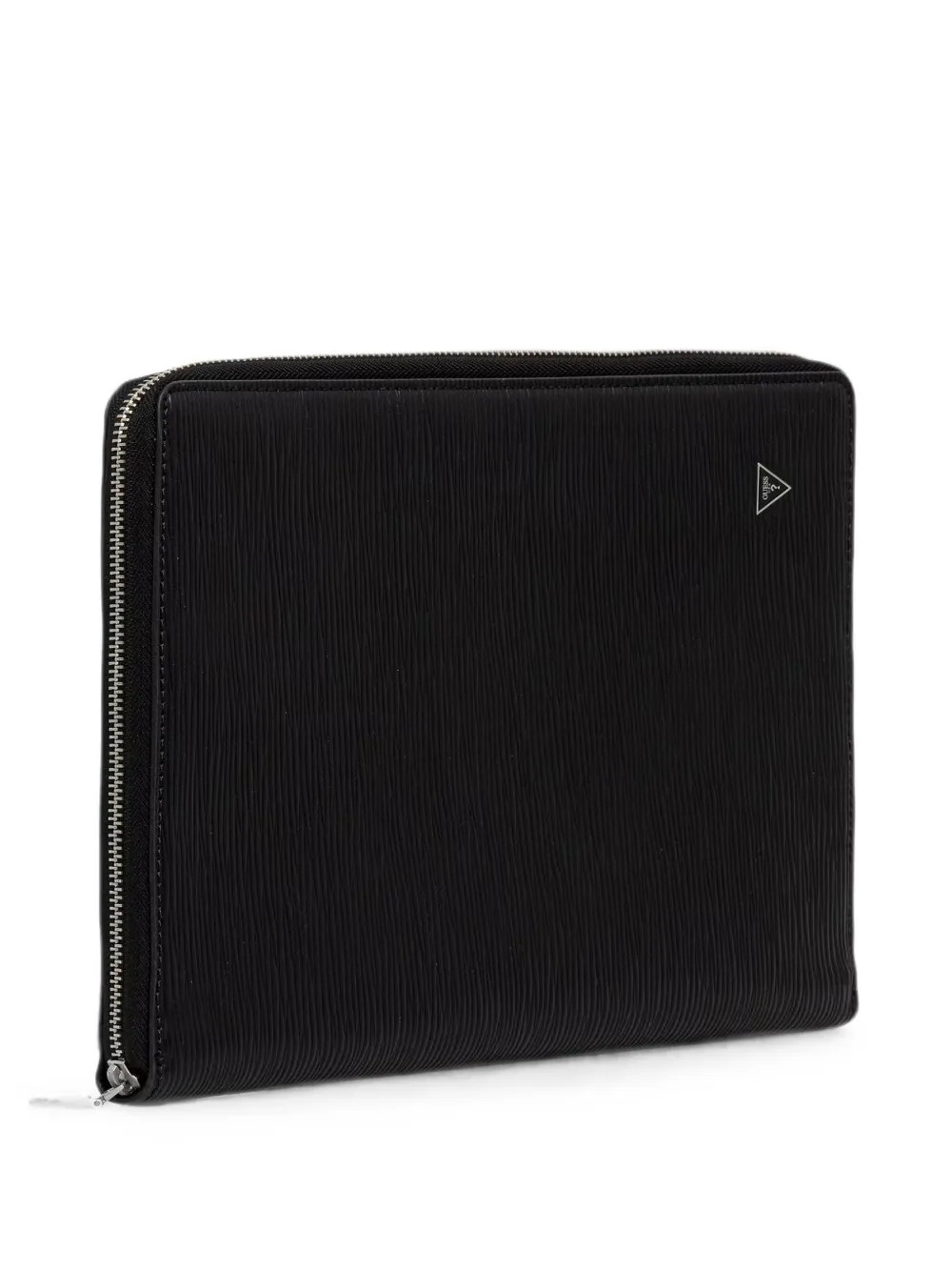 GUESS USA Milano logo-plaque textured wallet - Nero