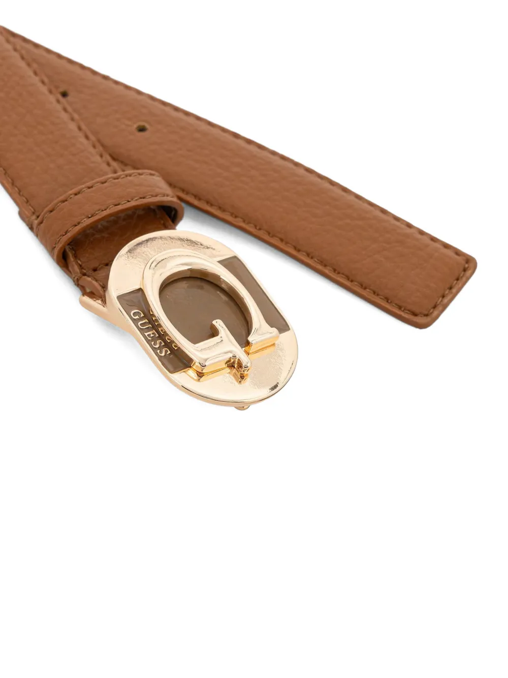 GUESS USA Riem met logoplakkaat Bruin