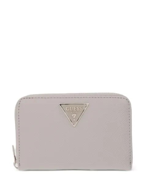 GUESS USA cartera Laurel con placa del logo y cremallera