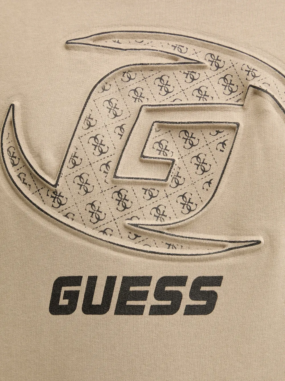 GUESS USA Hoodie met logoprint Beige