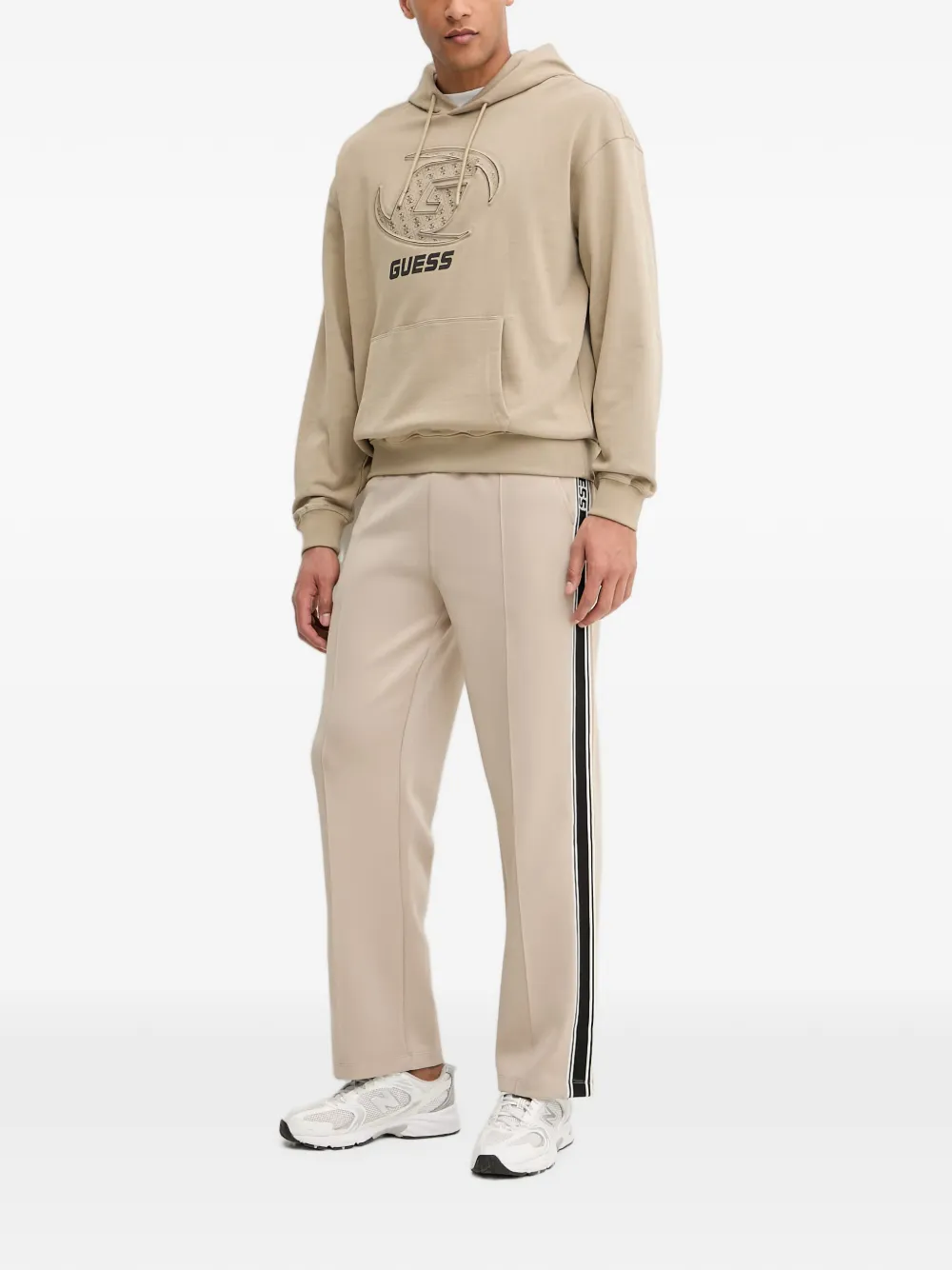 GUESS USA Hoodie met logoprint Beige