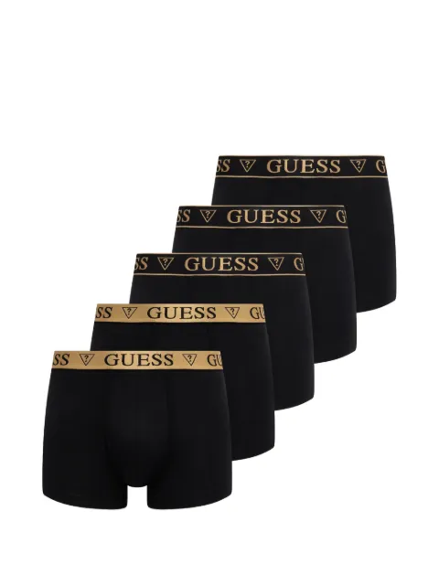 GUESS USA logo-waistband boxers (set of five)