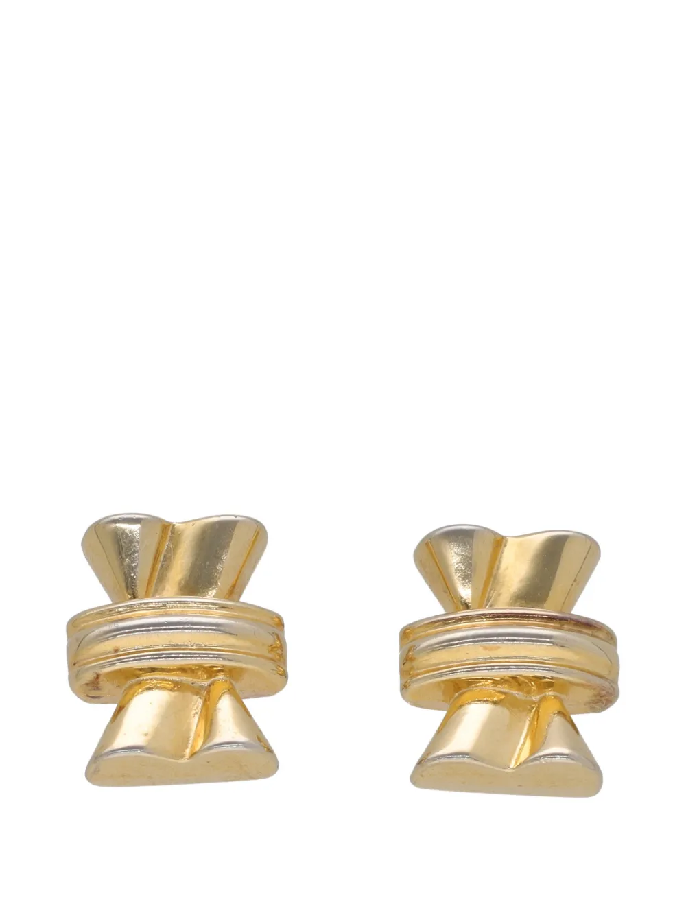 Ugo Correani Vintage bow-shaped clip-on earrings - Oro