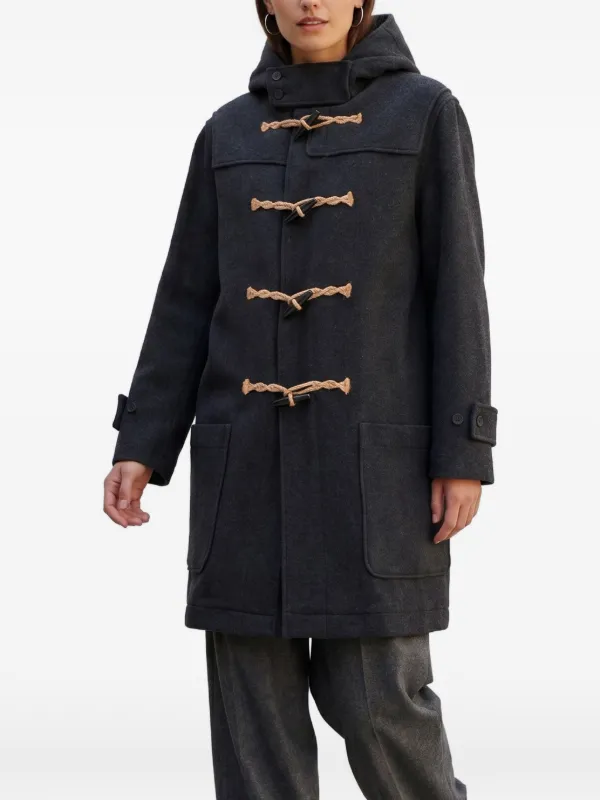 Polo Ralph Lauren Vintage Hooded toggle-fastening Long Coat | Grey