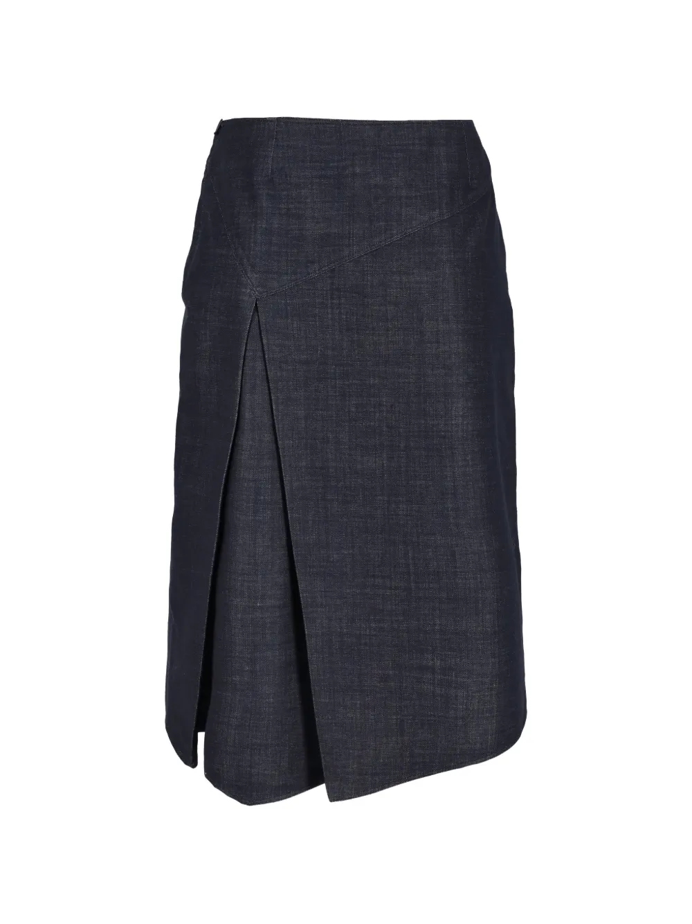 Basile asymmetric-hem pleated skirts - Blu