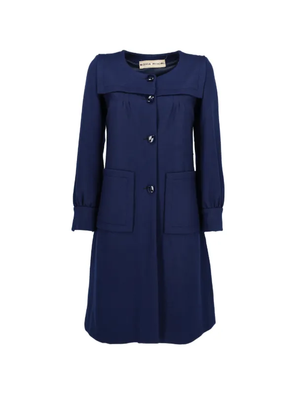 Sonia Rykiel Pre-Owned セーラーカラーコート | ブルー | FARFETCH JP