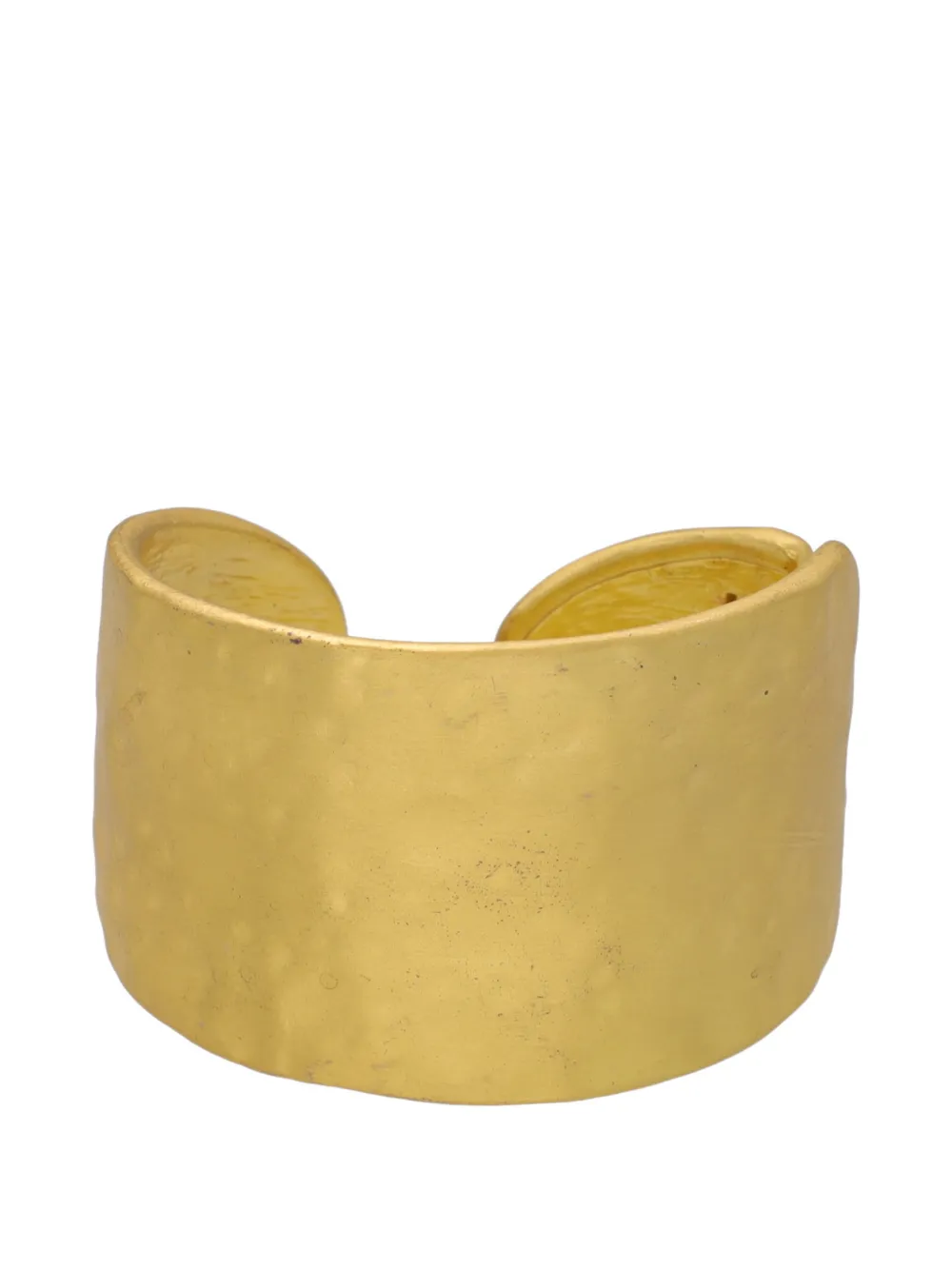 Kenneth Jay Lane Vintage hammered-effect cuff bracelet - Oro