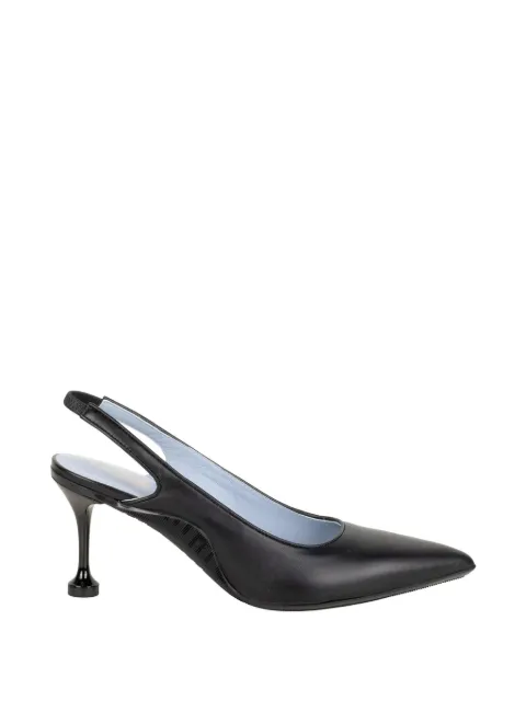 Voile Blanche pointed-toe slingback pumps