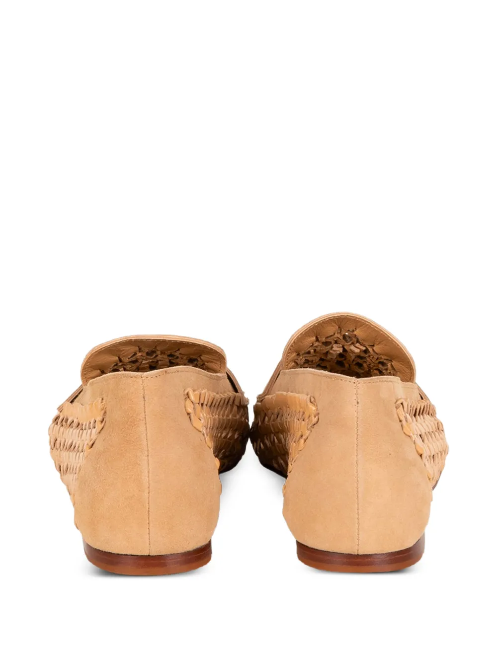 lorena paggi woven-design loafers Beige