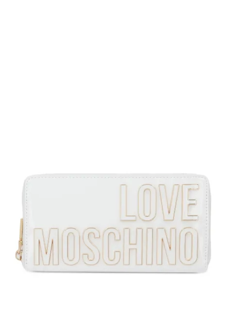 Love Moschino logo-lettering zip-around wallet