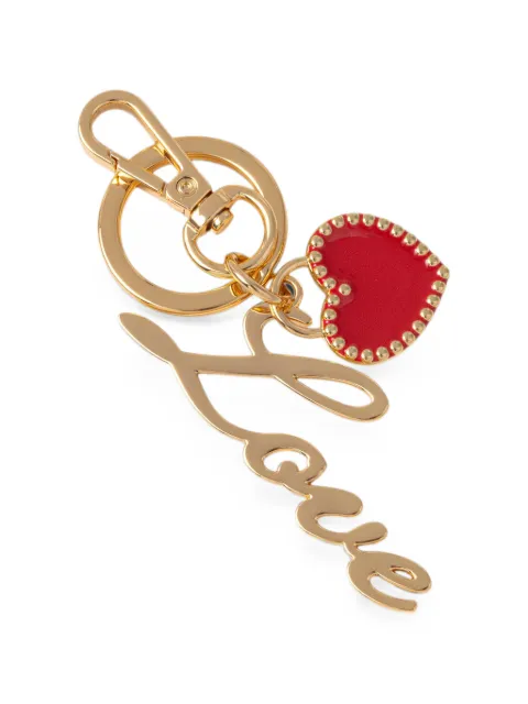 Love Moschino llavero con dije de corazón