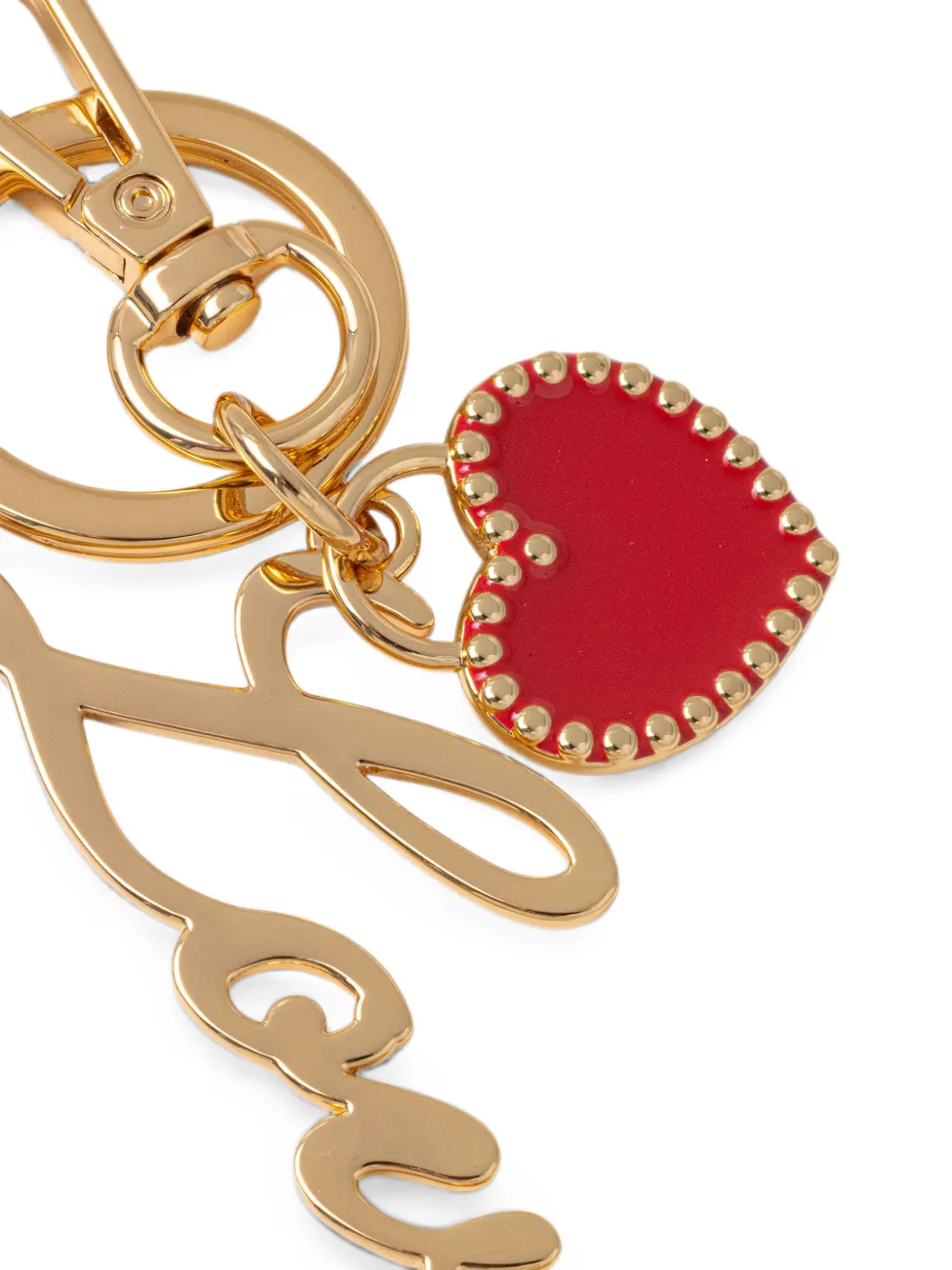Love Moschino Sleutelhanger met hart Goud