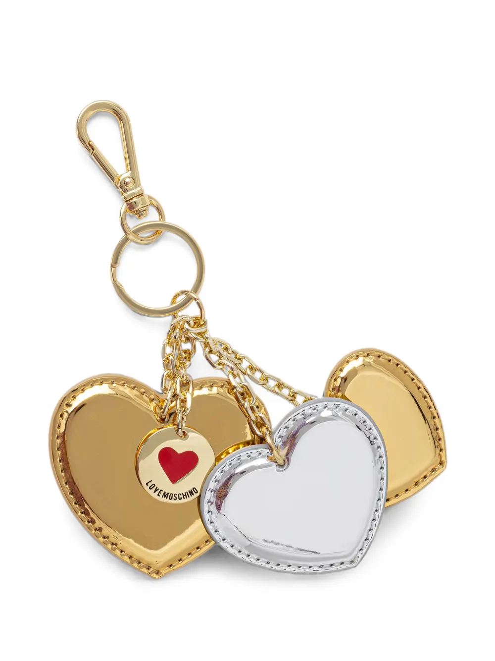 Love Moschino heart-charm keyring - Oro