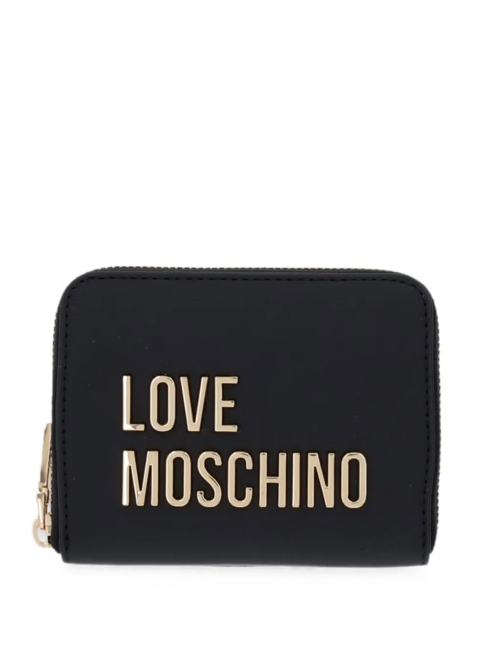 Love Moschino logo-plaque wallet - Nero