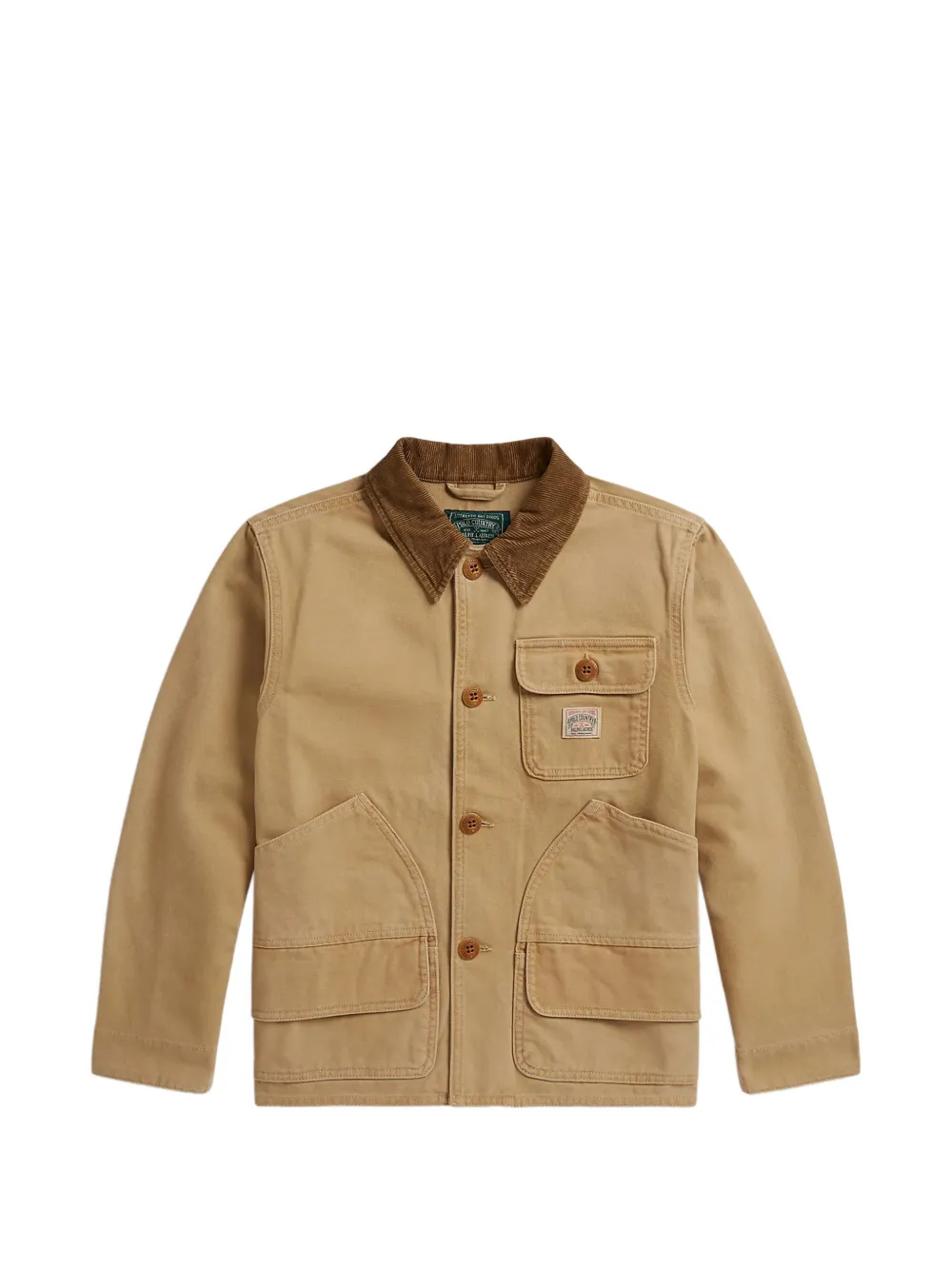 POLO RALPH LAUREN KIDS corduroy-collar bomber jacket - Neutrals