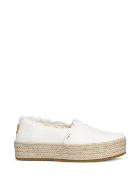 Toms frayed-edge platform espadrilles