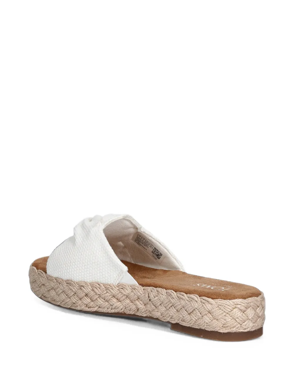 Toms Abby twist-detail espadrille slides Wit