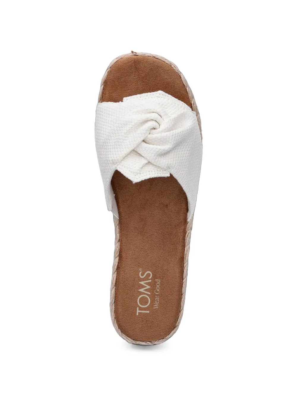 Toms Abby twist-detail espadrille slides Wit