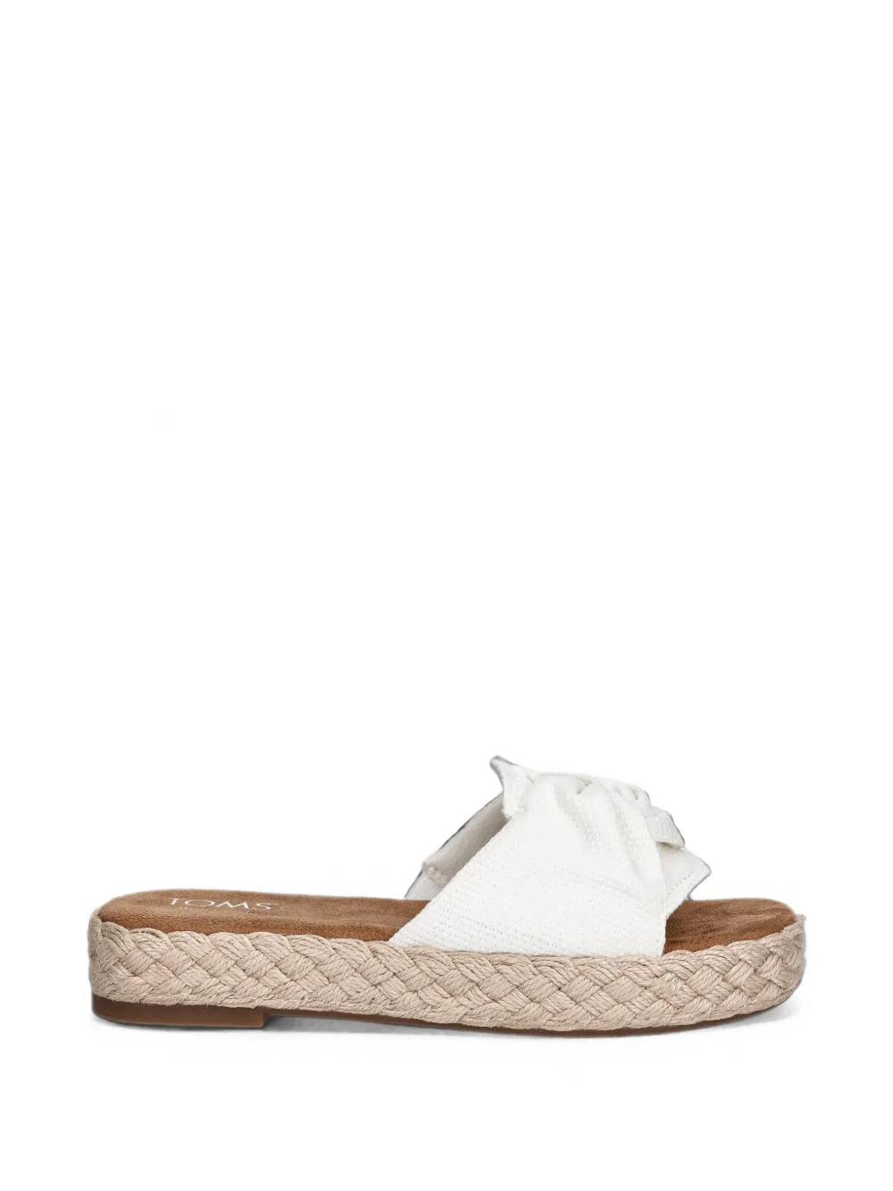 Toms Abby twist-detail espadrille slides - Weiß